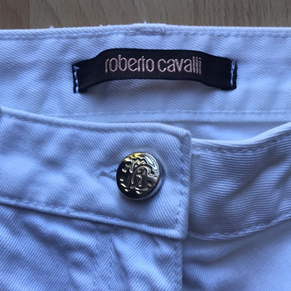 EUC Roberto Cavalli White Denim Jeans - Picture 10 of 14